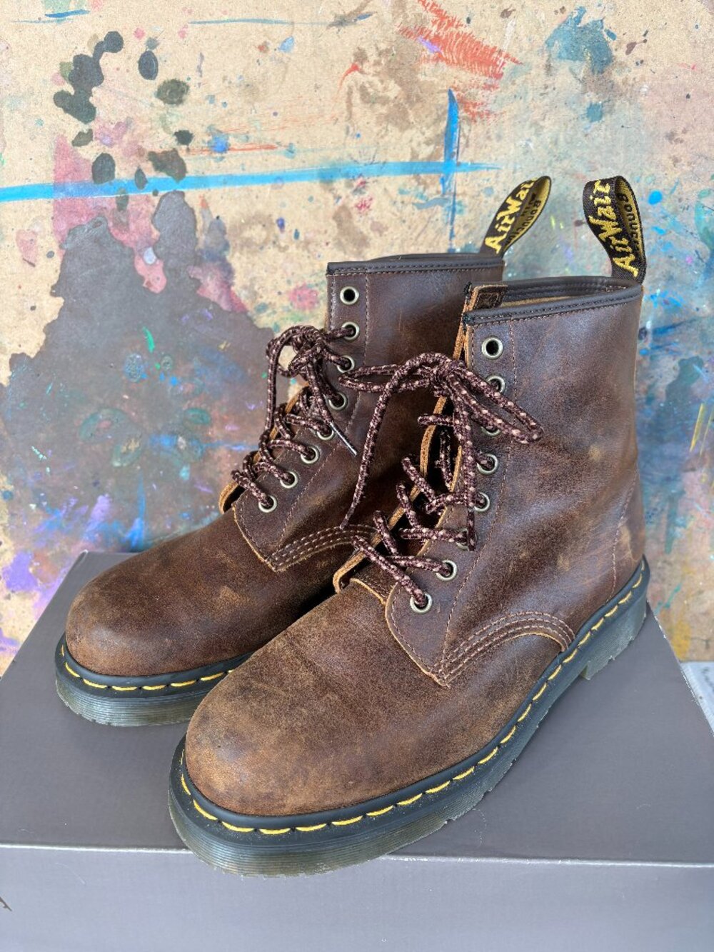LIKE NEW! Dr. Martens 1460 SR Brown Leather Boots US Women’s US 9/Men’s US 8